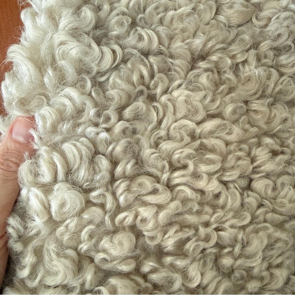 Boheme faux shearling cropped coat. S/M. NWOT. - Picture 8 of 9